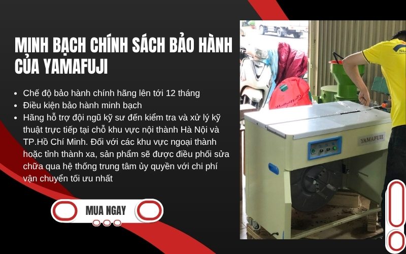 Minh bạch chính sách bảo hành của Yamafuji